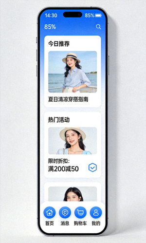 手机端APP应用界面展示